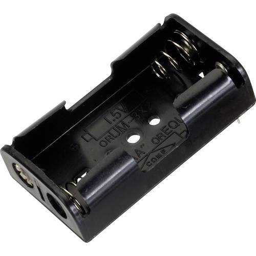 TRU COMPONENTS BH-321-1P Batteriehalter 2x Mignon (AA) Kontaktpole