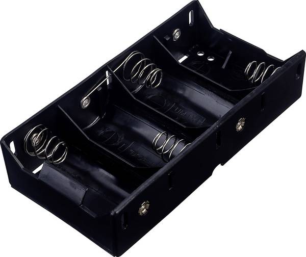 TRU COMPONENTS BH-143D Batteriehalter 4x Mono (D) Lötanschluss