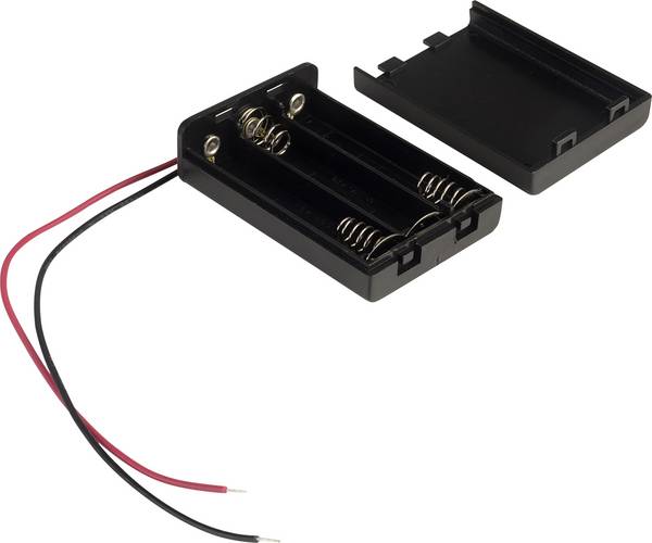 TRU COMPONENTS SBH431A Batteriehalter 3x Micro (AAA) Kabel