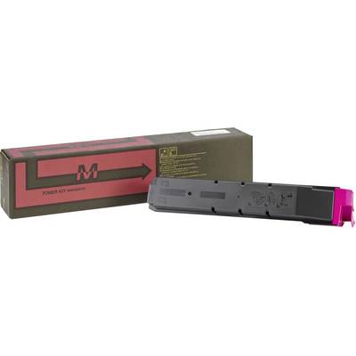 Drucker-Tonerkassette in Magenta mit Verpackung.