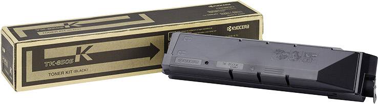 Schwarze Tonerkassette TK-590K von Kyocera mit Verpackung; geeignet für Drucker, Hinweis auf Modellbezeichnung und Hersteller.