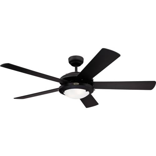 Deckenventilator Comet Schwarz mit Beleuchtung 132 cm