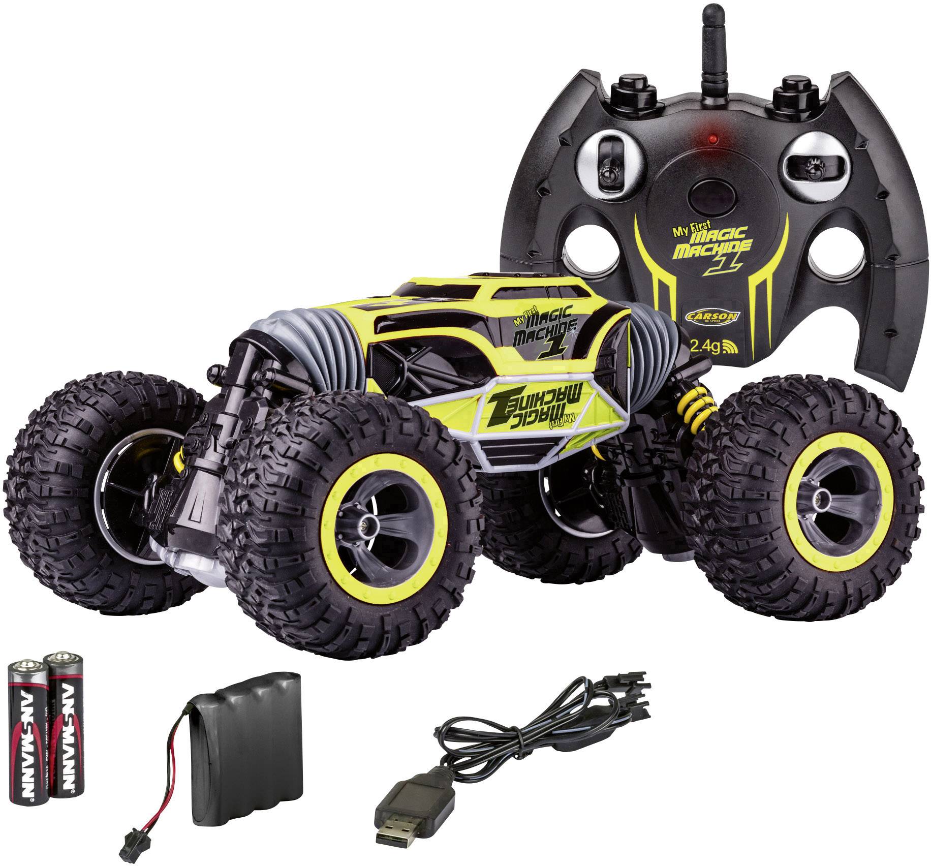 Carson Modellsport 500404201 My First Magic Machine 1:10 RC Einsteiger Modellauto Elektro Monstertruck Allradantrieb (4W-0