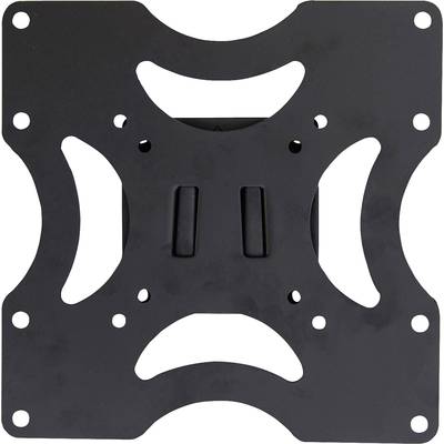 Metallplatte mit mehreren Löchern und symmetrischem Design, vermutlich zur Befestigung von Monitoren oder TV-Geräten an der Wand.