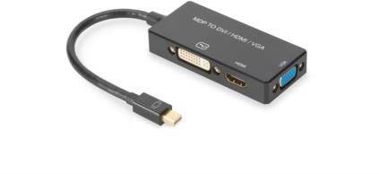 Digitus AV Konverter AK-340419-002-S [Mini-DisplayPort - HDMI, DVI, VGA] 3840 x 2160 Pixel