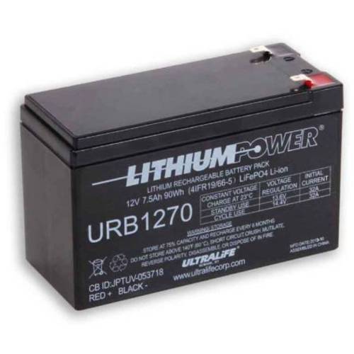 Ultralife URB1270 Spezial-Akku LiFePo-Block Flachstecker LiFePO 4 12.8 V 7500 mAh 1 St.