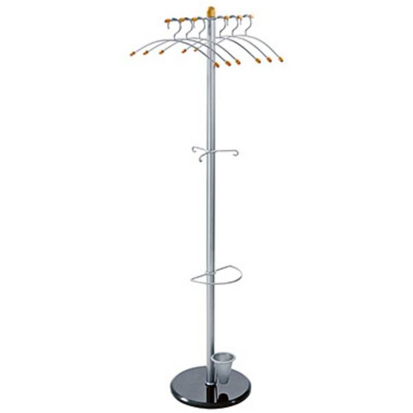 ALCO Garderobenständer 2805 2805 Anzahl der Haken: 3 (Ø x H) 48 cm x 178 cm Metall (pulverbeschichtet) Silber 1 St.