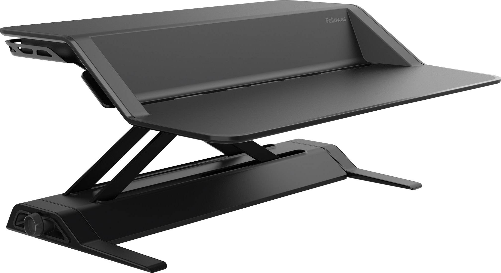 FELLOWES Lotus Sit-Stand Workstation - Aufstellung für LCD-Bildschirm/Tastatur/Maus - Schwarz