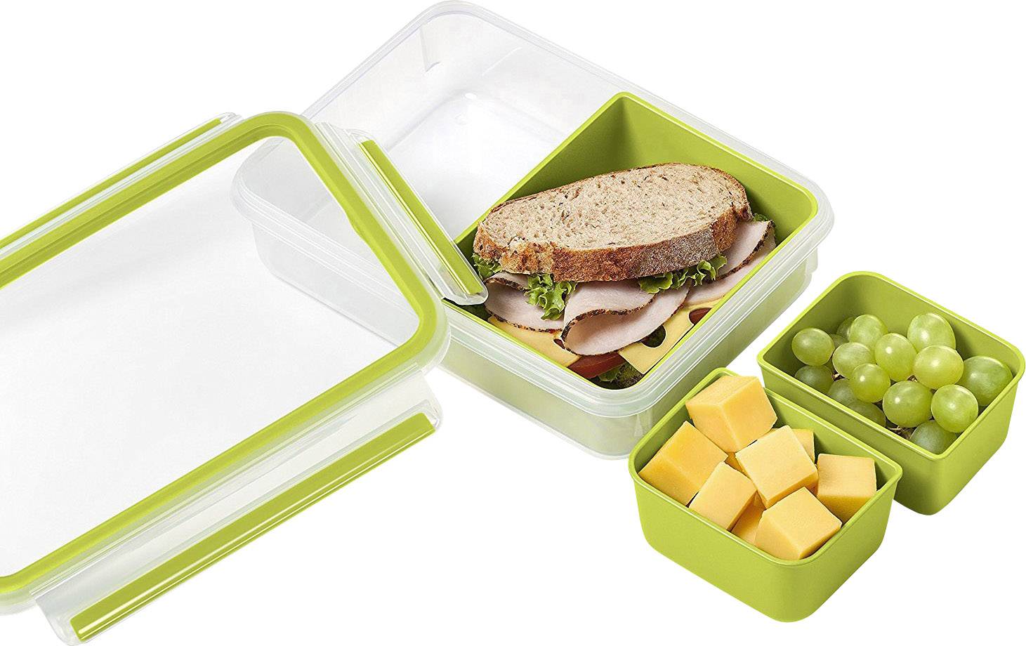 emsa Lunchbox CLIP & GO 6.3 cm hoch 1,2 l grün 518098-2