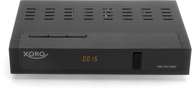 Xoro HRK 7672 Twin HDKabelReceiver Aufnahmefunktion, FrontUSB, Twin