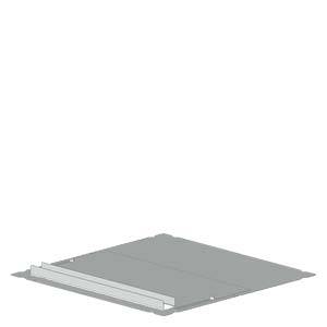 Graues, quadratisches Metallgitter mit erhöhter Kante an einer Seite, auf weißem Hintergrund. Geeignet zur Verwendung als Bodeneinlage.