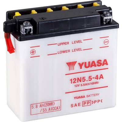 Yuasa 12N5.5-4A Motorradbatterie 12 V 5.5 Ah kaufen