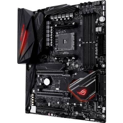 Asus ROG Crosshair VII Hero (WI-FI) Mainboard Sockel (PC) AMD® AM4 Formfaktor (Details) ATX Mainboard-Chipsatz AMD® X470-2