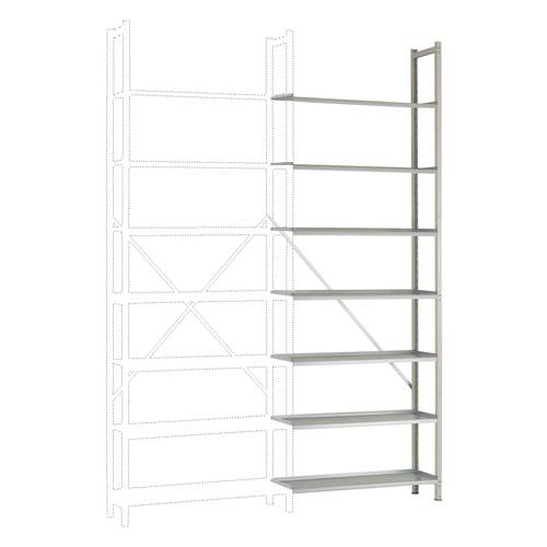 Manuflex RA3272.7035 Lagerregal-Anbaumodul (B x H x T) 900 x 2600 x 300 mm Lichtgrau (RAL 7035)