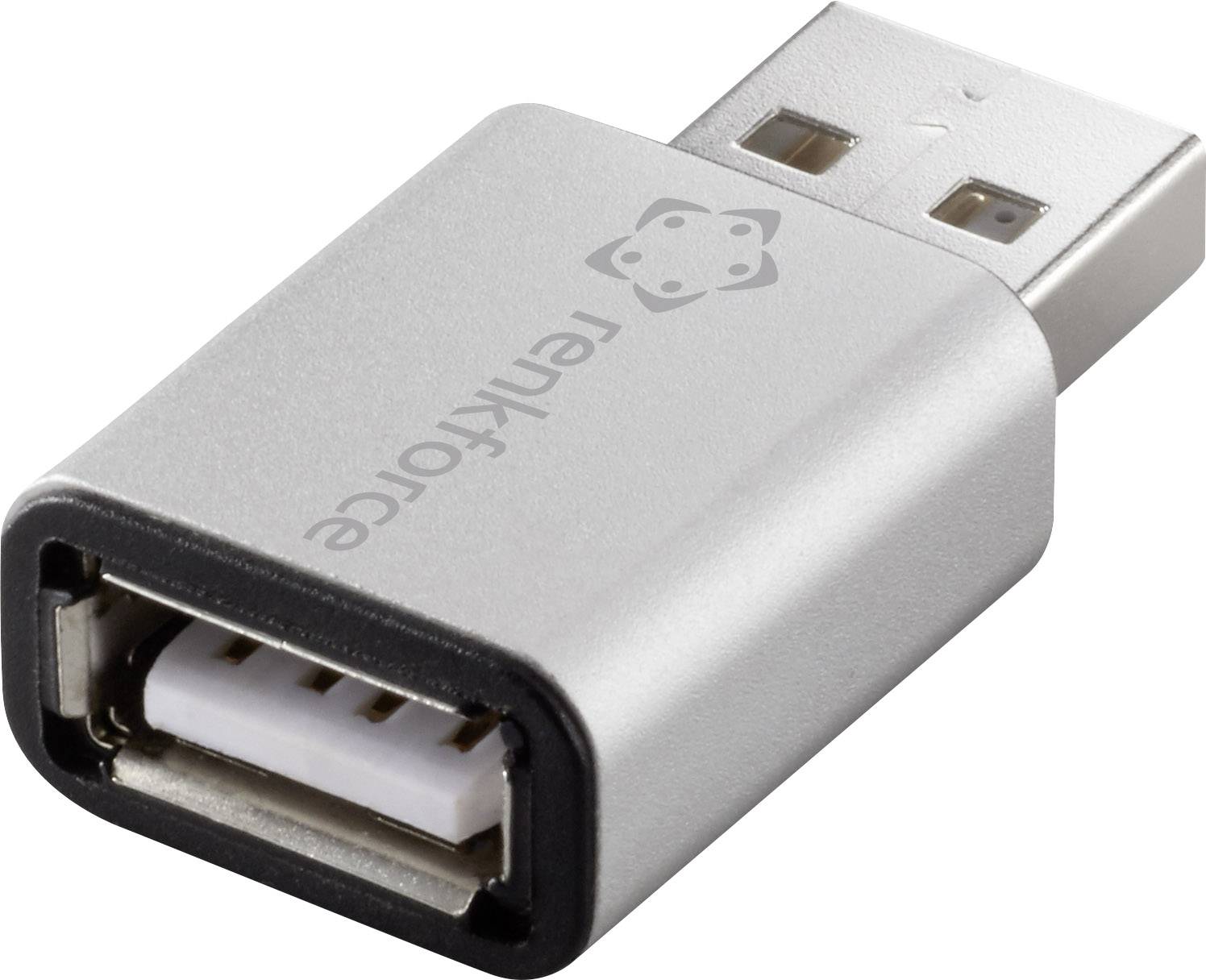 Renkforce USB 2.0 Adapter [1x USB 2.0 Stecker A - 1x USB 2.0 Buchse A] beidseitig verwendbarer Stecker, Aluminium-Stecke-3