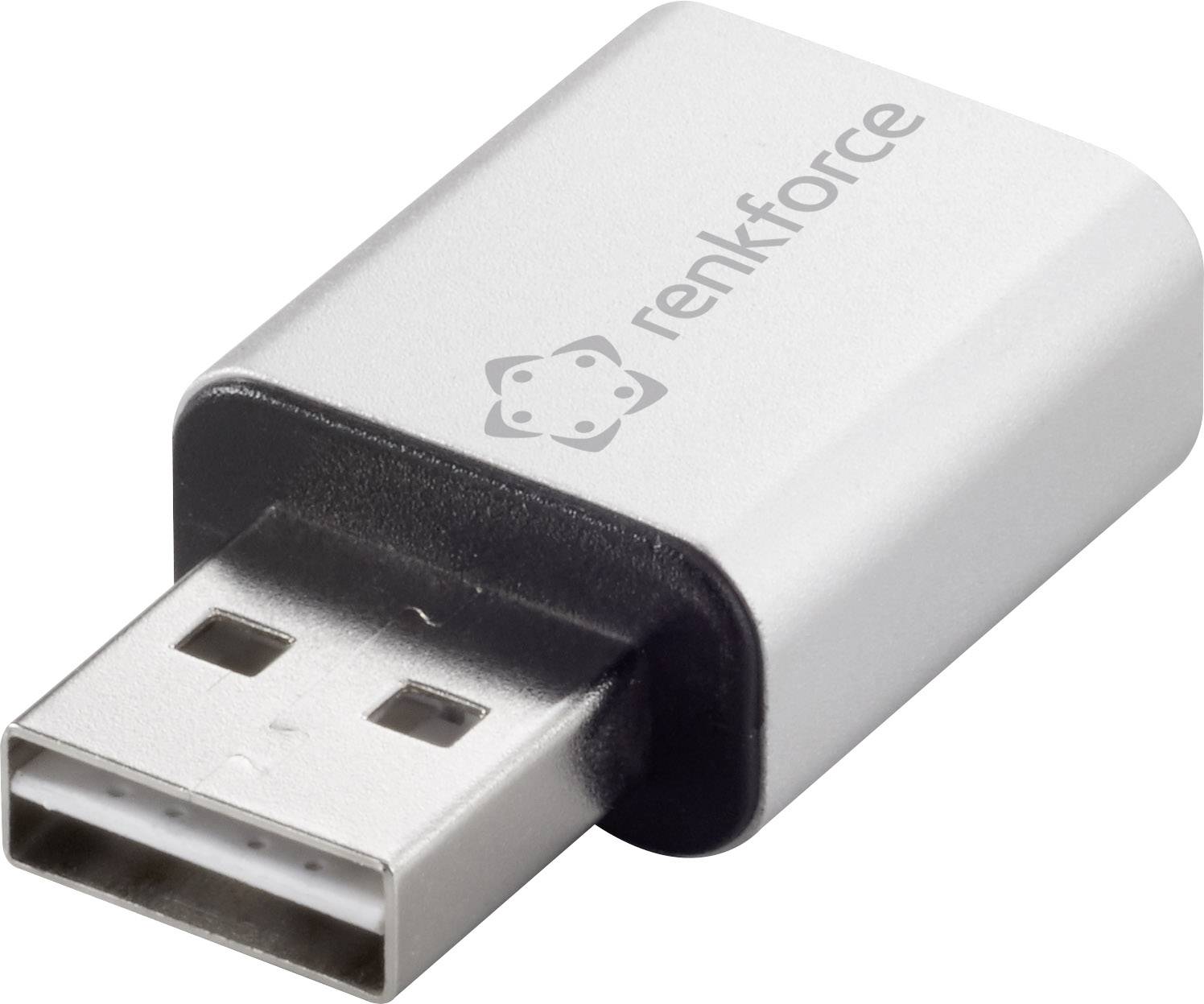 Renkforce USB 2.0 Adapter [1x USB 2.0 Stecker A - 1x USB 2.0 Buchse A] beidseitig verwendbarer Stecker, Aluminium-Stecke-4