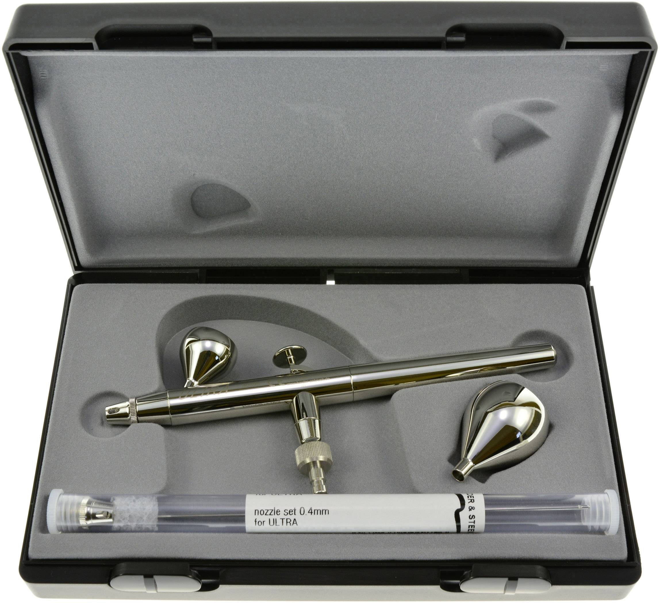 Harder & Steenbeck Ultra Two in One Double Action Airbrush-Pistole Düsen-Ø 0,2 + 0,4 mm-2