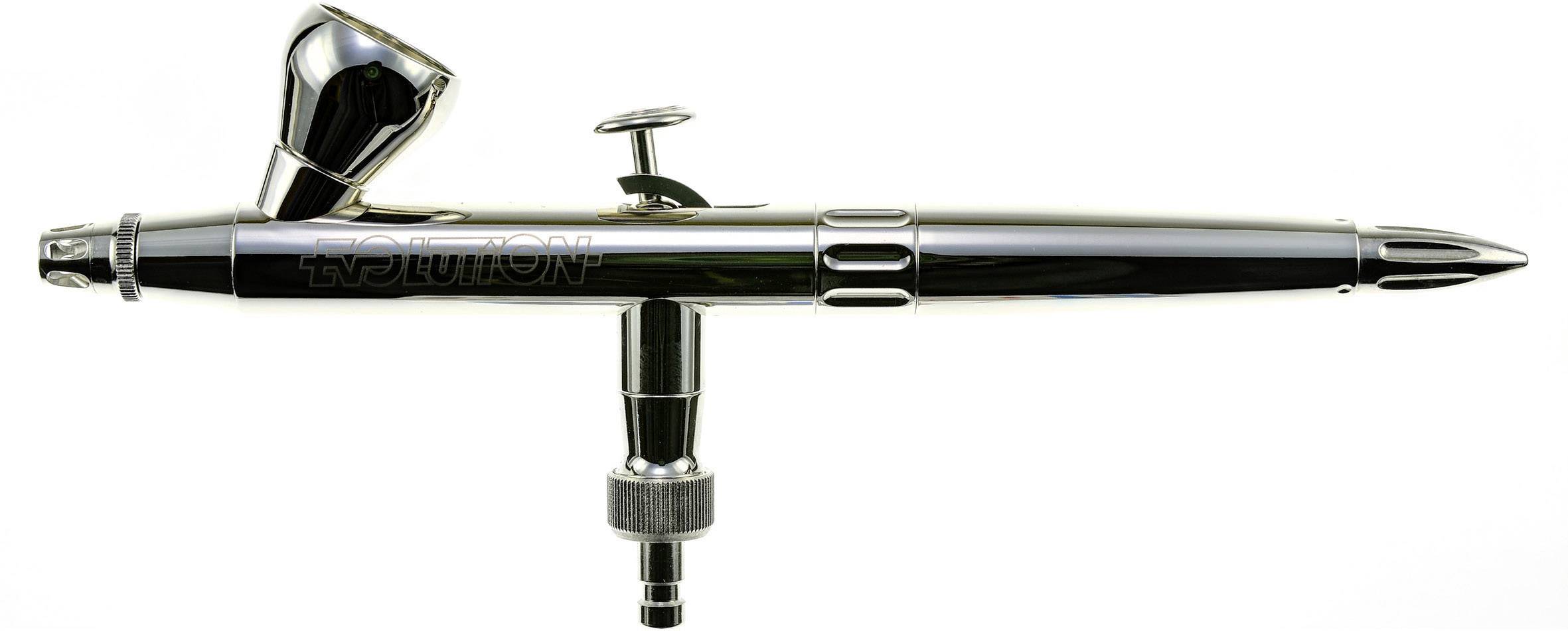 Harder & Steenbeck Evolution Silverline Two in One Double Action Airbrush-Pistole Düsen-Ø 0,2 + 0,4 mm-1