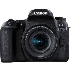 Digitální zrcadlovka Canon EOS 77D vč. EF-S 18-55 mm IS STM 24.2 MPix černá Bluetooth