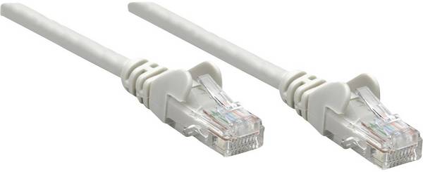Intellinet 340380 RJ45 Patchkabel CAT 6 U/UTP 1.50 m Grau 1 St.