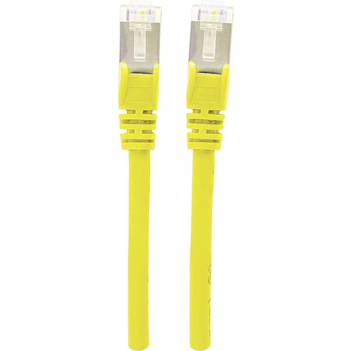 Intellinet 350532 RJ45 Netzwerkkabel, Patchkabel CAT 6a S/FTP 15.00 m Gelb Folienschirm, Geflechtschirm, Halogenfrei 1 S...