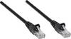 Intellinet 318754 RJ45 Patchkabel CAT 6a S/FTP 0.50 m Schwarz Einzelschirm, Gesamtschirm, Halogenfrei 1 St.