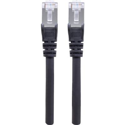 Zwei schwarze Ethernet-Kabel mit durchsichtigen Steckern nebeneinander, bereit für Netzwerkverbindungen.