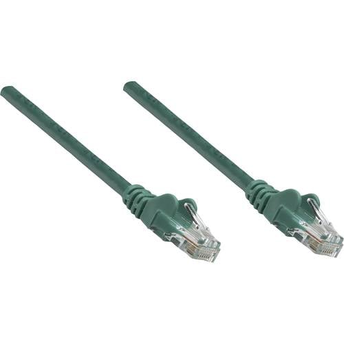 Thumbnail - Intellinet 730815 RJ45 Netzwerkkabel, Patchkabel CAT 6 U/UTP 0.25 m Grün 1 St.