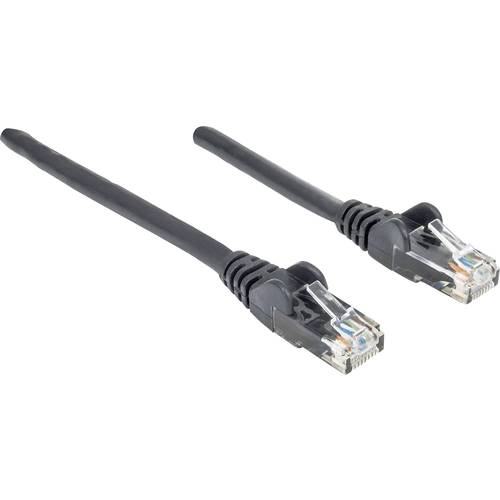 Intellinet 342056 RJ45 Netzwerkkabel, Patchkabel CAT 6 U/UTP 1.50 m Schwarz 1 St.