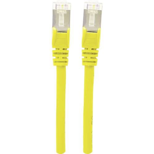 Intellinet 350501 RJ45 Netzwerkkabel, Patchkabel CAT 6a S/FTP 3.00 m Gelb Folienschirm, Geflechtschirm, Halogenfrei 1 St...