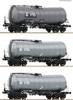 ROCO 76126 3-tlg. Set: Knickkesselwagen, VTG