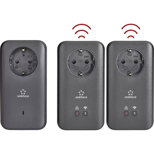 Renkforce PL600D WiFi Powerline WLAN Network Kit RF-3385558 500 MBit/s