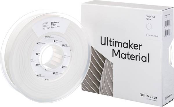 UltiMaker Filament Tough Tough PLA schlagfest 2.85 mm Weiß 750 g
