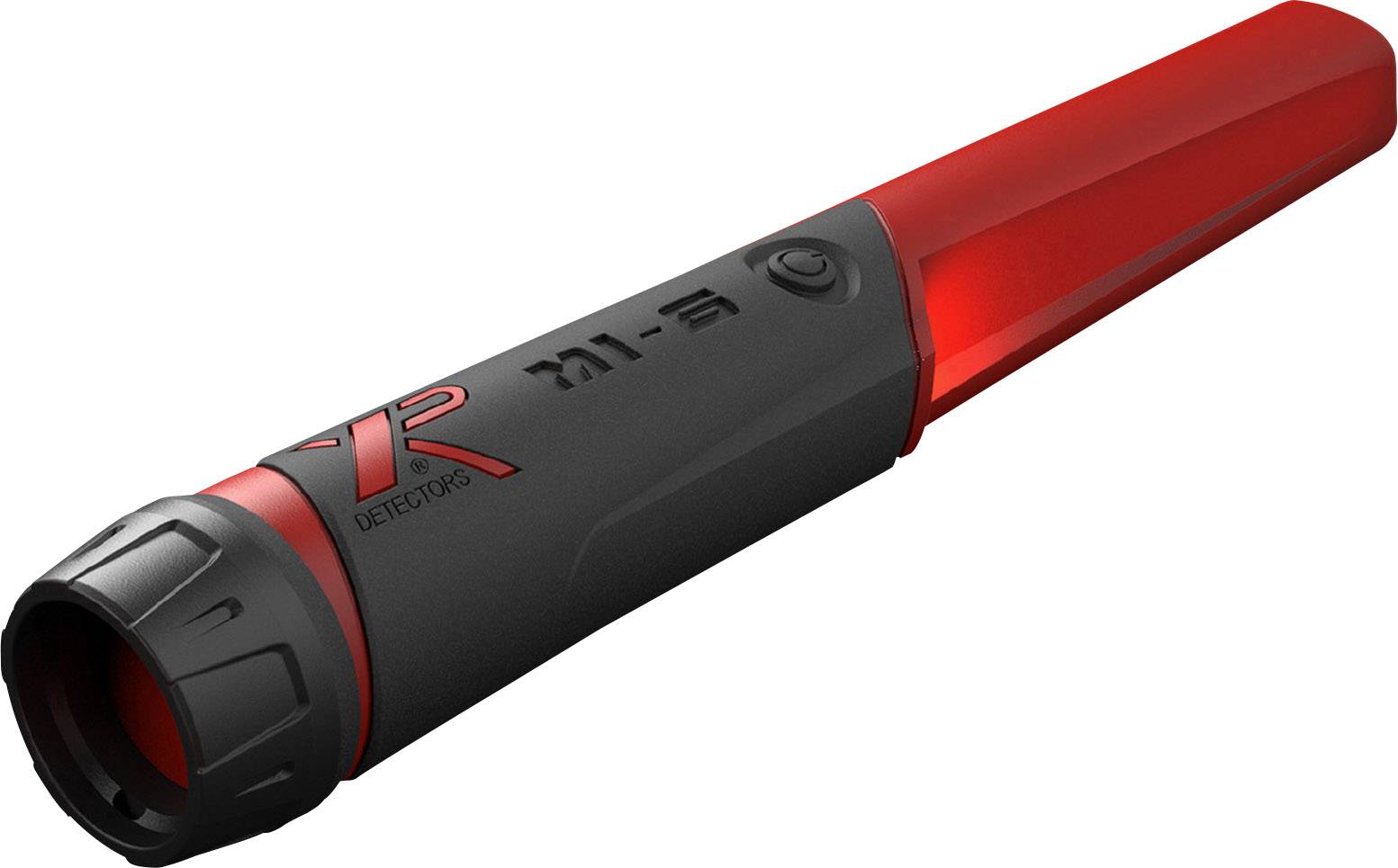 'Pinpointer XR Detectors' in Schwarz und Rot; handliches, stabförmiges Gerät zur Lokalisierung von Metallobjekten im Boden.