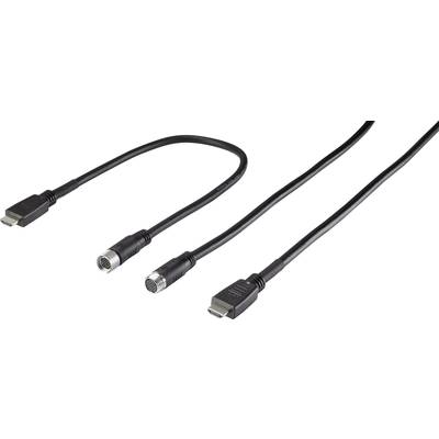 Renkforce HDMI Anschlusskabel HDMI-A Stecker, HDMI-A Stecker 15.00 m Schwarz RF-3386496 für Leerrohr-Montage, vergoldete