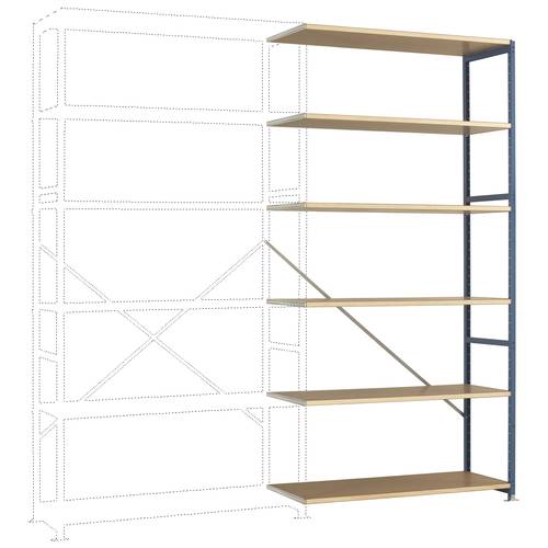 Thumbnail - Manuflex RP1427.5007 Fachbodenregal-Anbaumodul 120 kg (B x H x T) 1220 x 2500 x 500 mm Stahl pulverbeschichtet Brillant-...