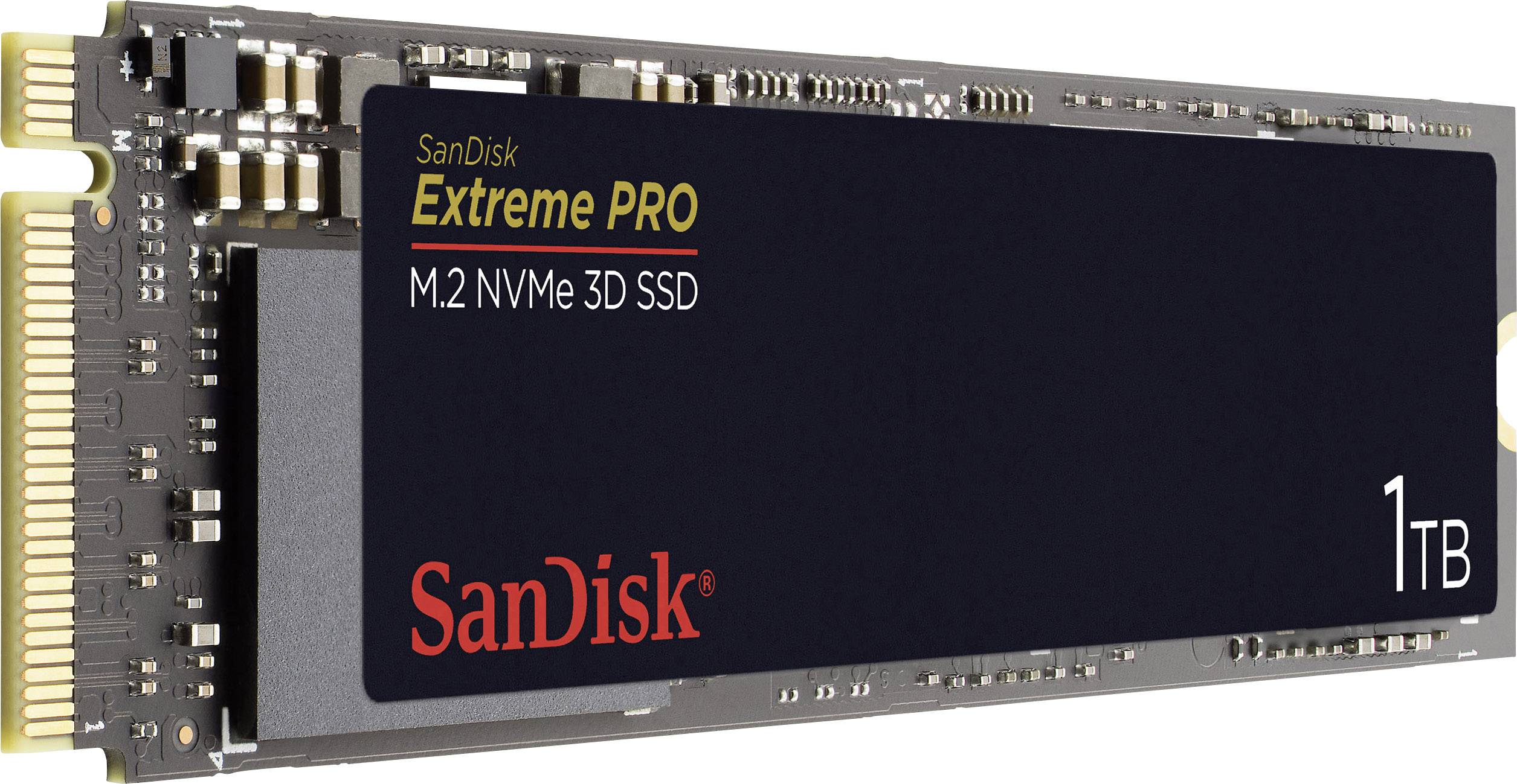 SanDisk Extreme PRO® 3D 1 TB Interne M.2 PCIe NVMe SSD 2280 M.2 NVMe PCIe 3.0 x4 Retail SDSSDXPM2-1T00-G25-3