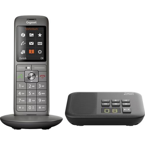 Thumbnail - Gigaset CL660A + Box 200 DECT/GAP Schnurloses Telefon analog Anrufbeantworter Anthrazit