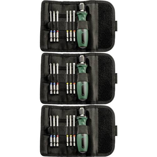 Metabo 626723000-3 Bit-Set 7teilig Kreuzschlitz Pozidriv, Kreuzschlitz Phillips, Innen-Sechsrund (TX), Schlitz inkl. Bit...
