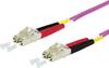 Metz Connect 151S1JOJO20E Glasfaser LWL Anschlusskabel 2.00 m Violett [2x LC-Stecker - 2x LC-Stecker] 50/125 µ Multimode OM4