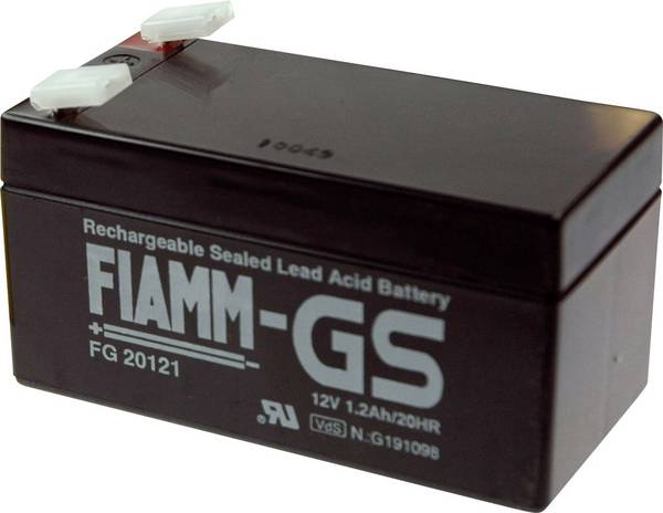 Fiamm Pb-12-1,2-4,8 FG20121 Bleiakku 12 V 1.2 Ah Blei-Vlies (AGM) (B x H x T) 97 x 57 x 48 mm Flachstecker 4.8 mm Wartungsfrei, Geringe Selbstentladung, VDS-Zertifizierung