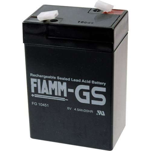Thumbnail - Fiamm PB-6-4,5 FG10451 Bleiakku 6 V 4.5 Ah Blei-Vlies (AGM) (B x H x T) 70 x 106 x 47 mm Flachstecker 4.8 mm Wartungsfre...