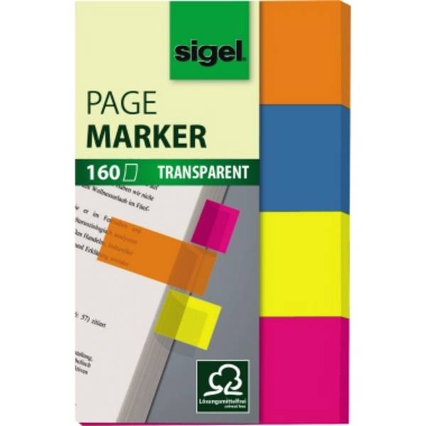 Haftmarker 50x80mm farbig sortiert 4 St./Pack.