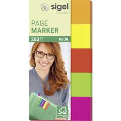 Image of Sigel Haftmarker HN650 5 Block/Pack. Gelb, Grün, Orange, Pink, Rot
