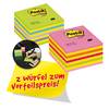 Post-it Haftnotizwürfel 2028NX2 76 mm x 45 mm Gelb, Neonblau, Neongrün, Neonpink, Rosa 900 Blatt