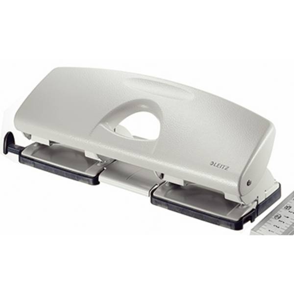 Leitz 50120085 Doppellocher  Grau max. Einstellformat: DIN A4 25 Bl. (80 g/m²)