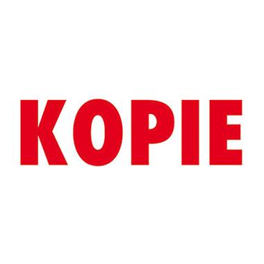 'KOPIE' in roten Großbuchstaben auf weißem Hintergrund.