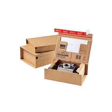 Versandkarton POST-BOX 33x12x29cm braun - Artikel: 161740970-1