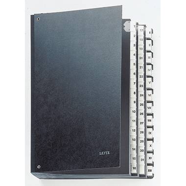 Leitz 58440095 5844 Karton Schwarz DIN A4 Anzahl der Fächer: 44 1-31, I-XII-0