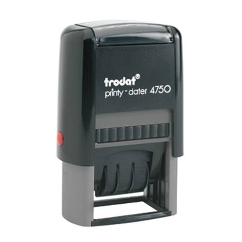 Trodat Printy-Dater Datumsstempel 41 x 24 mm (B x H) Grau, Schwarz